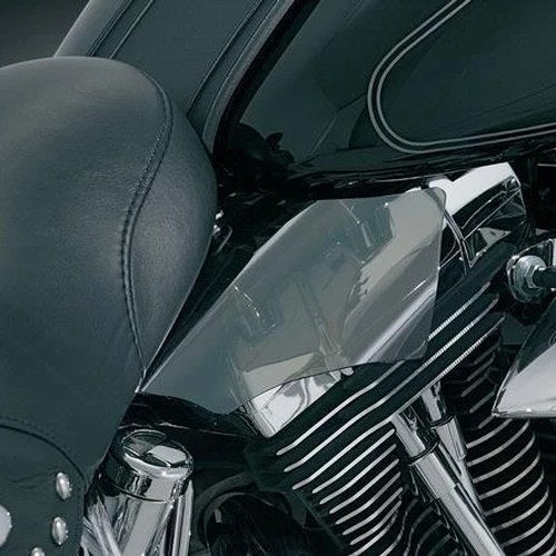 Kuryakyn AirMaster Reflective Saddle Shields Smoke #1186 Harley Davidson