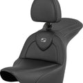 Saddlemen RoadSofa CF Seat With Backrest #284940 Harley Davidson