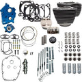 S&S 132" Water Cooled Power Pack Kit w/Chain Drive Black w/Highlights/Chrome