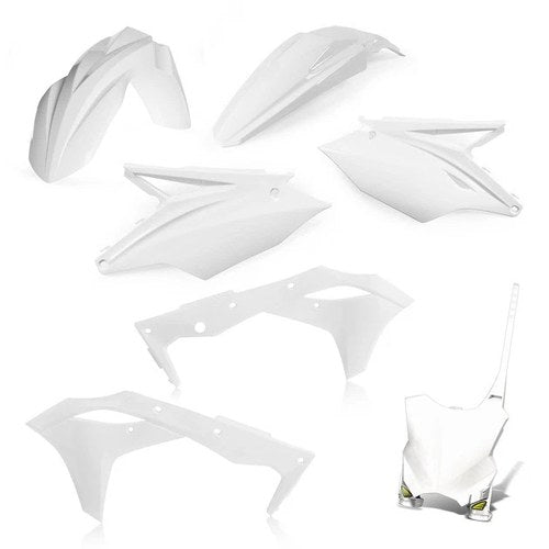 Cycra 5-Piece Replica Plastics Kit White 1CYC-9419-42 for Kawasaki KX250F