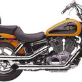 Cobra Slip-On Slashcut Mufflers Chrome for Honda Shadow 1100 Spirit 1998-2007