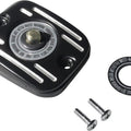Drag Specialties Grooved Front Brake Master Cylinder Cover Gloss Black #232856