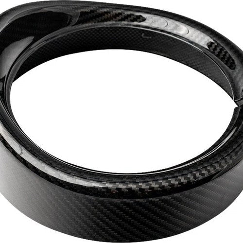 SlyFox Headlight Trim With Visor Glossy Carbon Fiber Harley Davidson Road King