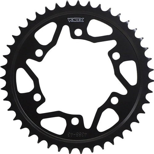 Vortex Steel Rear Sprocket 43T 530 Black #438S-43 for Yamaha/Kawasaki/Suzuki