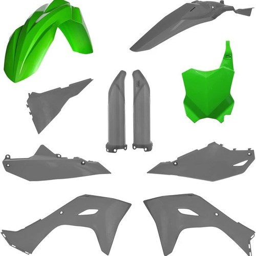 Acerbis Full Plastics Kit Green/Gray for Kawasaki KX450 4-Stroke/KX250 4-Stroke