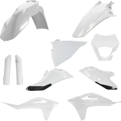 Acerbis Full Plastics Kit White/Black #2872811035 Gas EC 300/EC 250