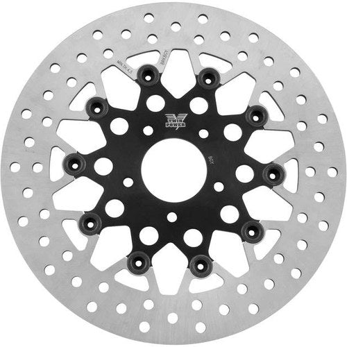 Twin Power Floating Mesh Brake Rotor 11.8" Front Black #1402TB Harley Davidson