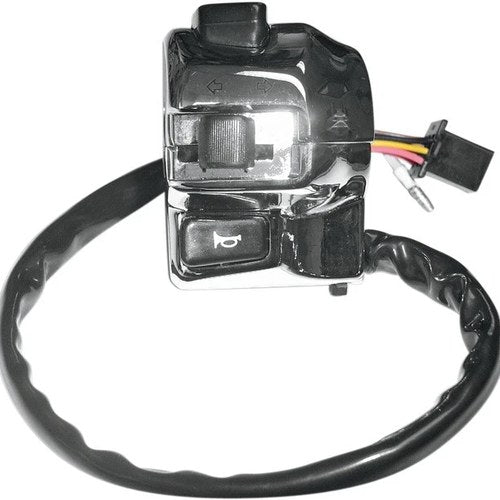 K&S Motorcycle Turn Signal Switch 6V-14V 15" 51.2mm Chrome