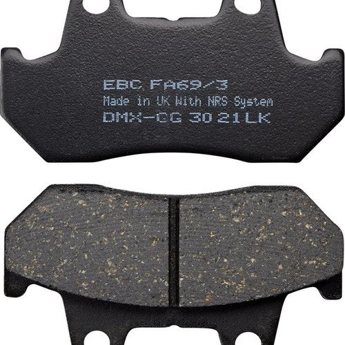 Ebc Organic Brake Pads #FA69/3 for Honda