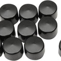 DS .25" Hex Bolt/Nut Covers Black 10-Pack
