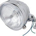 DS Grooved Springer-Style 5.75" Headlight Assembly With Visor