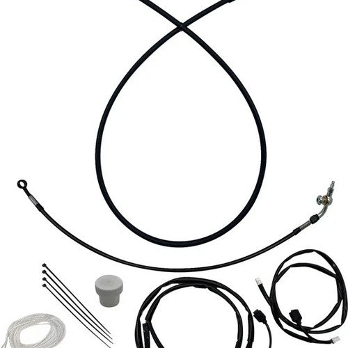 Fat Baggers EZ Install Cable/Line Kit for 16" Ape Bars Black #149916-B