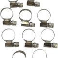 Parts Unlimited Embossed Hose Clamps 10mm to 16mm