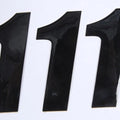 Dcor SX Plate Number #1 4"H Black 3-Pack