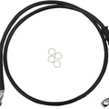 DS Extended Front Brake Line Kit Black Non-ABS +12" Oversize #3300637