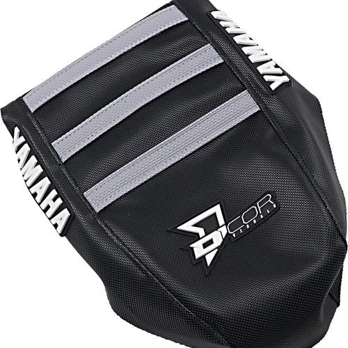 Dcor Ribbed Seat Cover Black/Black/Gray #30-50-134 for Yamaha YZ125/YZ250/YZ250X