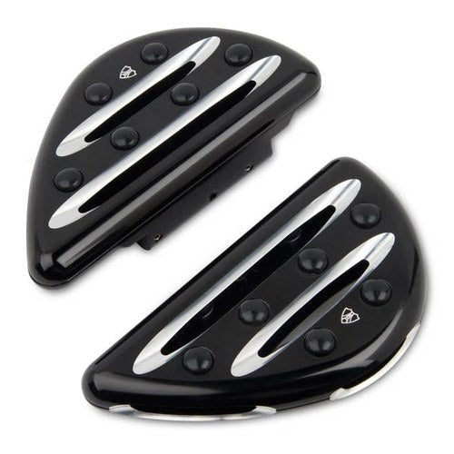 Arlen Ness Deep Cut Passenger Floorboards Black #06-867 Harley Davidson