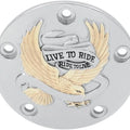 DS Live to Ride Points Cover Gold Harley Davidson 142382