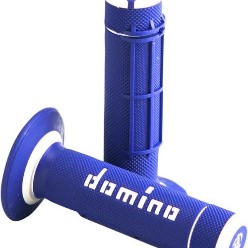 G2 Domino Dually 1/2 Waffle Grips Blue/White
