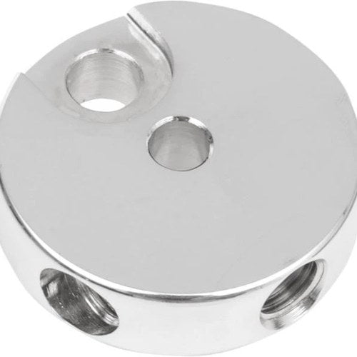 DS 3/8"-24 Inverted Flare Front Brake Junction Box Chrome