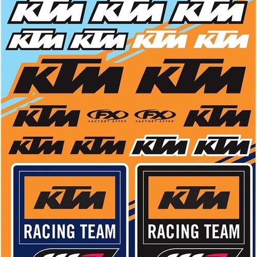 Factory Effex Sticker Sheet KTM Racing Style