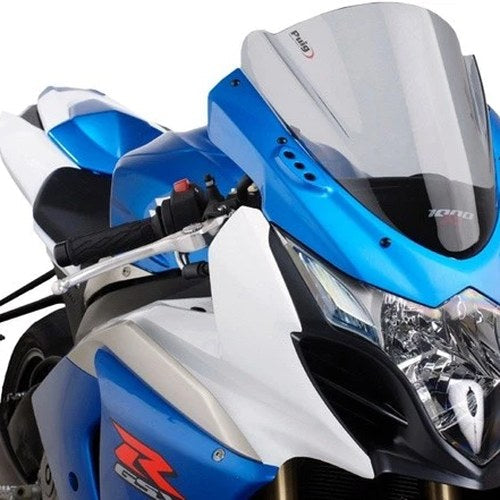 Puig 3mm Z Racing Windscreen Light Smoke fits Suzuki GSX-R1000 2009/2011-2016