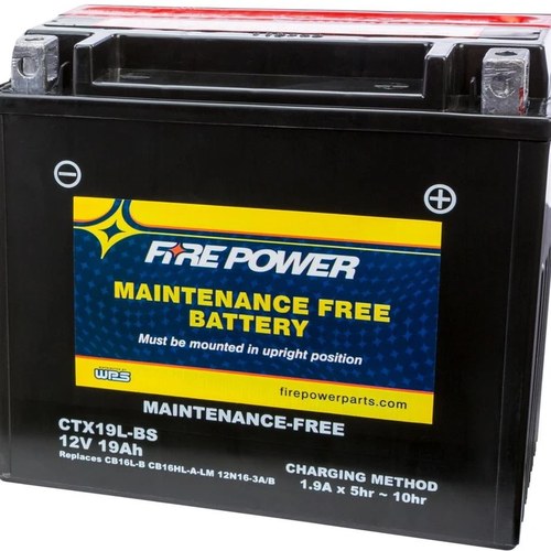 Wps Fire Power CTX19L-BS Maintenance Free Battery