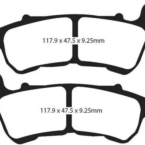 Lyndall Z Plus Organic Brake Pads Front #7236-Z+ Harley Davidson Sportster