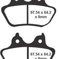 Lyndall Gold Plus Brake Pads Rear #7196-GOLD+ Harley Davidson Softail/FatBoy