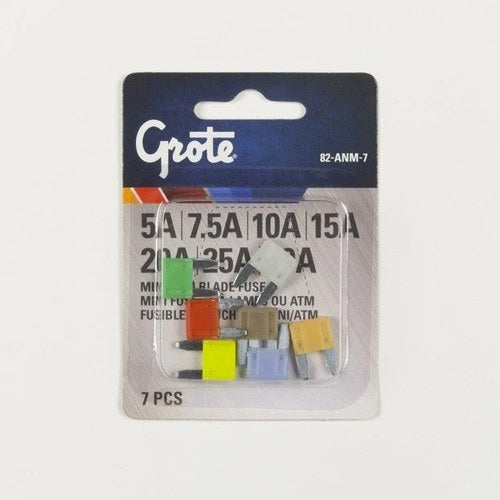Grote Industries Atm Mini Blade Fuse Assortment 7-Pack