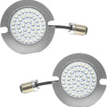 Letric Lighting Flat Switchback 1156 LED Turn Signal Inserts 3" Rear #LLC-FLI-6R