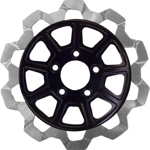 Lyndall Bow Tie Rear Brake Rotor 11.8" Black/Silver #4004-2133 Harley Davidson