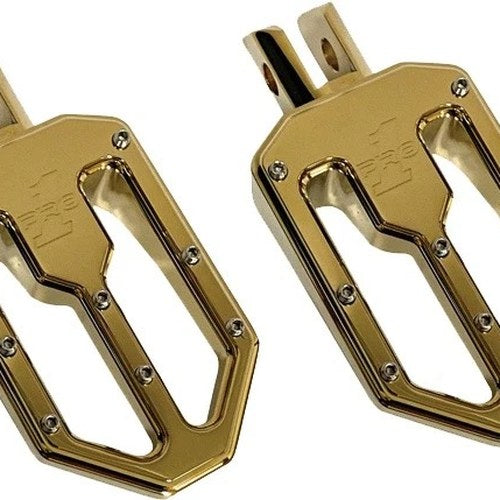 Pro One Performance Moto Footpegs Gold #500752TIN Harley Davidson