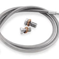 Goodridge Econoline Brake Line Kit 3-Line Front +12" w/Chrome Ends #HD8242-A+12