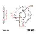 JT Front Sprocket 530 18T for Suzuki Bandit 1250 S/Bandit 1250 S ABS/GSX1250FA