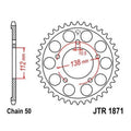 JT Steel Rear Sprocket 530 48T #JTR1871.48 fits Yamaha YZF-R1/YZF-R1M/YZF-R6