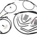 Burly Handlebar Cable/Line Kit for 12" Jail Bar Black #B30-1190 Harley Davidson