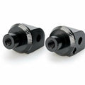 Puig Passenger Footpeg Adapters Black #20884N for Suzuki Hayabusa 2022