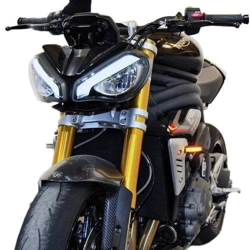 New Rage Cycles LED Front Turn Signals Amber Triumph Speed Triple 1200 RS