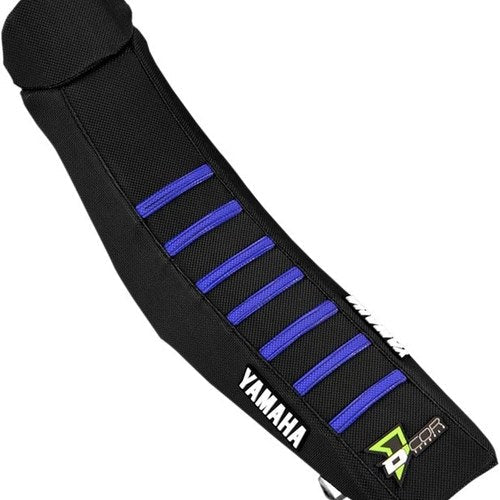 Dcor Ribbed Seat Cover Black/Black/Blue #30-50-126 for Yamaha YZ125/YZ250/YZ250X