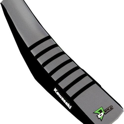 Dcor Ribbed Seat Cover Black/Gray/Black #30-20-469 for Kawasaki KX450F/KX250F