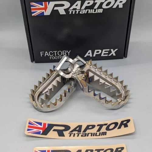 Raptor Apex Titanium Footpegs RX065 KTM/Gas/Husqvarna 50 SX/65 SX/MC 65 2024