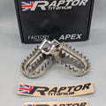 Raptor Apex Titanium Footpegs RX065 KTM/Gas/Husqvarna 50 SX/65 SX/MC 65 2024