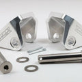 Works Connection Footpeg Mounts Silver 20-515 for Yamaha YZ250F/YZ450F 2023-2025