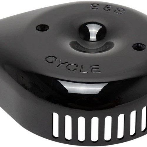 S&S Replacement Stealth Slasher Teardrop Air Cleaner Cover Gloss Black