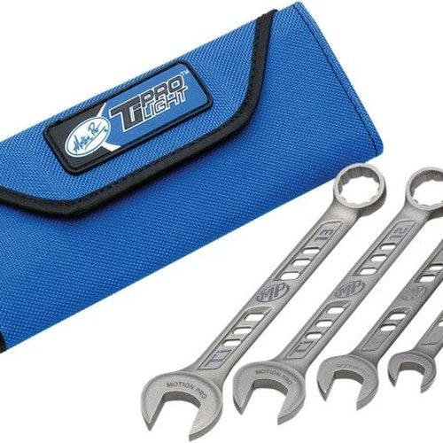 Motion Pro TiProlight Titanium Combination Wrench 4-Piece Set 8mm to 13mm