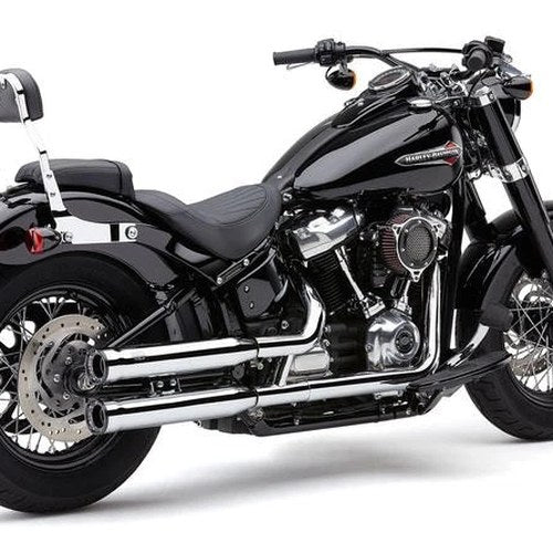 Cobra Slip-On Rpt Mufflers 3" Chrome #6058 Harley Davidson