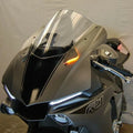 New Rage Cycles Mirror Block Off Turn Signals Black for Yamaha YZF-R1 2015-2019