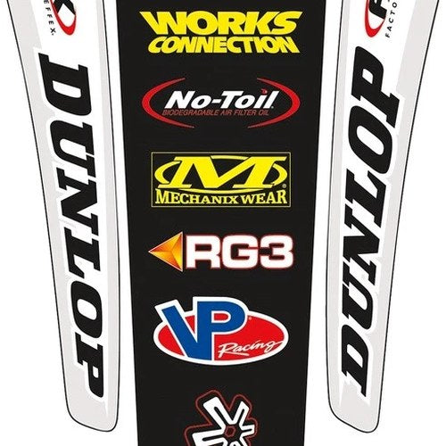 Factory Effex Rear Fender Graphics Universal I Style Black/White