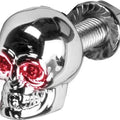 HardDrive Lighted Skull License Plate Screw Red